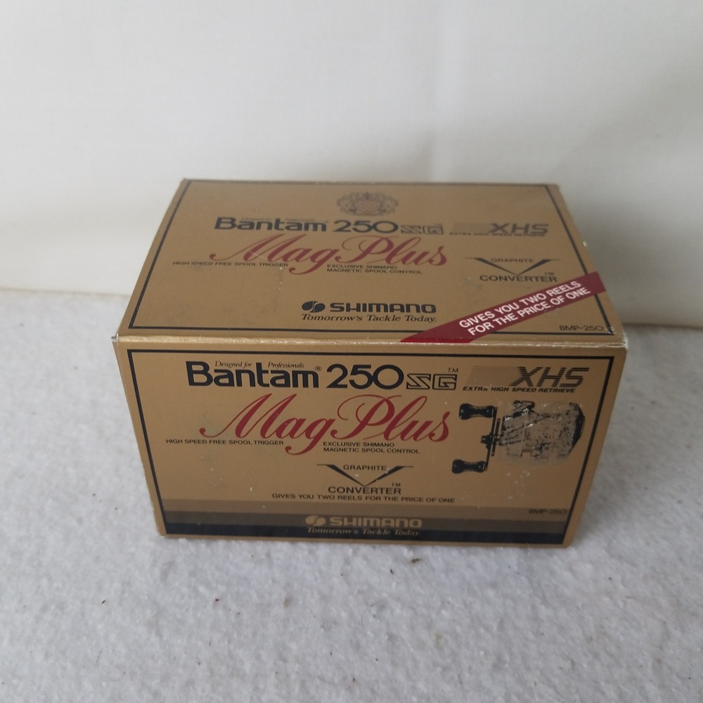 Shimano Bantam Mag Plus BMP 250SG XHS Baitcasting Reel Box Tools Parts excellent